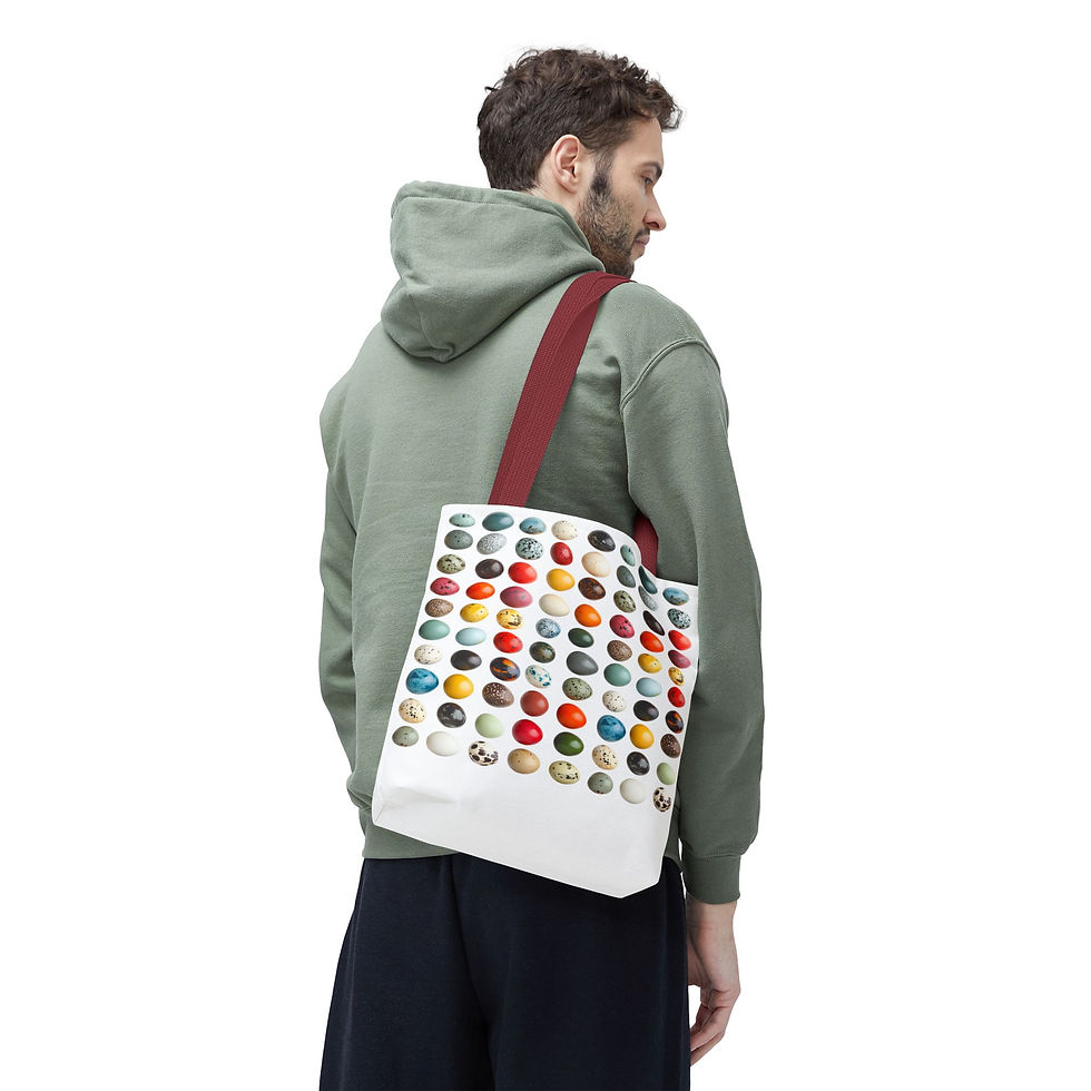 Thumbnail: Two Sides Easter Eggs and Bunny Tote Bag