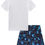 Miniatura: Pijama camiseta meia malha e bermuda boxer - 53117