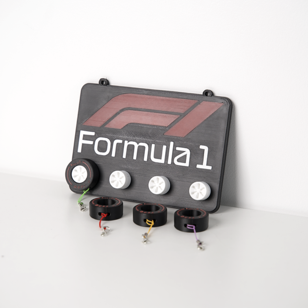 Miniatura: Pannello Portachiavi Formula 1 – Espositore da Parete