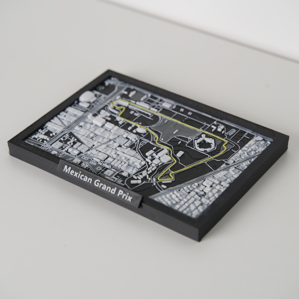 Miniatura: Circuito Formula 1 – Città del Messico | Pezzo da Tavolo 3D