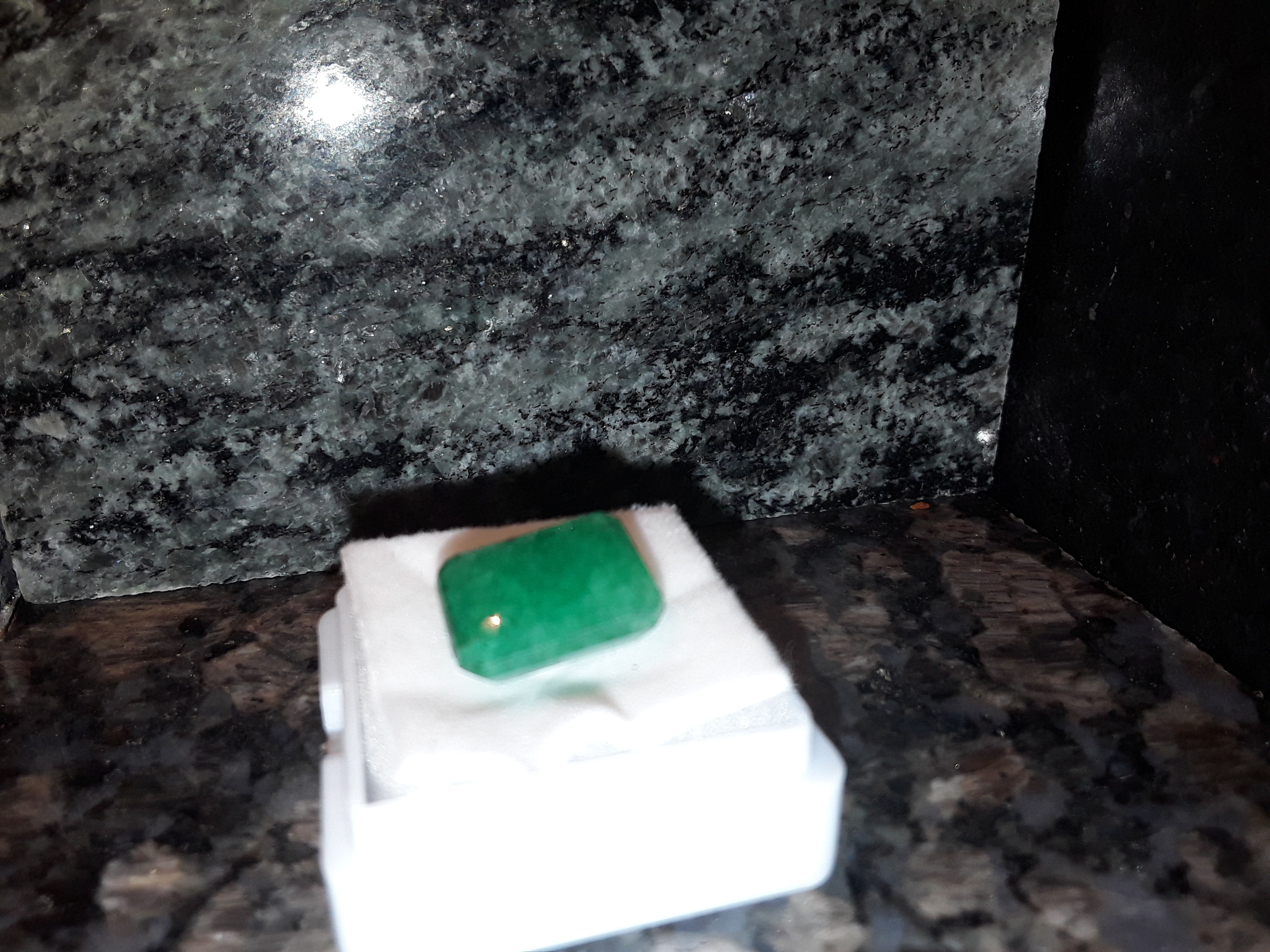 7.30 Natural emerald cut Colombian emerald