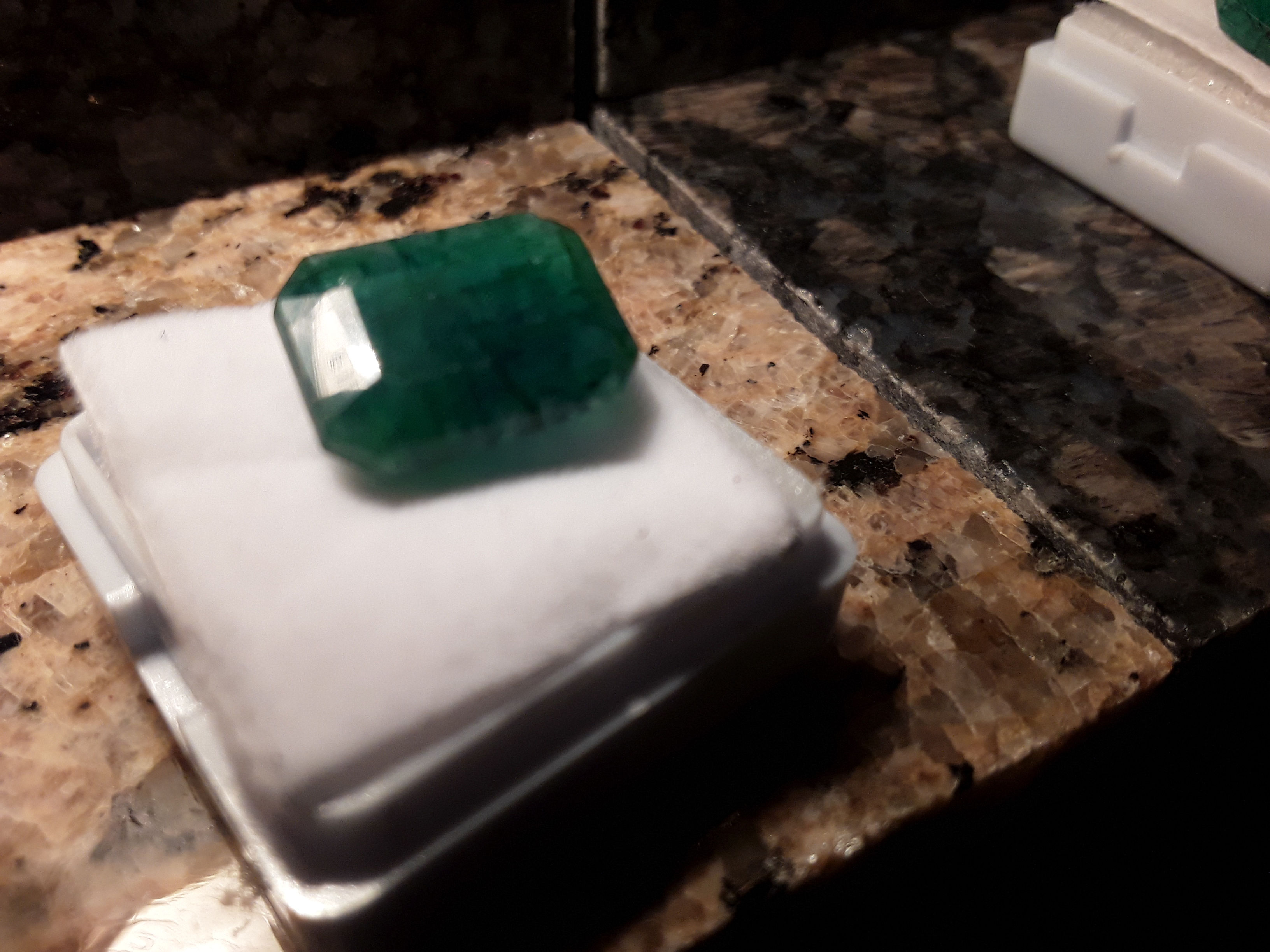 9.20ct Natural emerald cut Colombian emerald