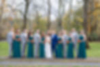 Bridal party on farm in New Jersey