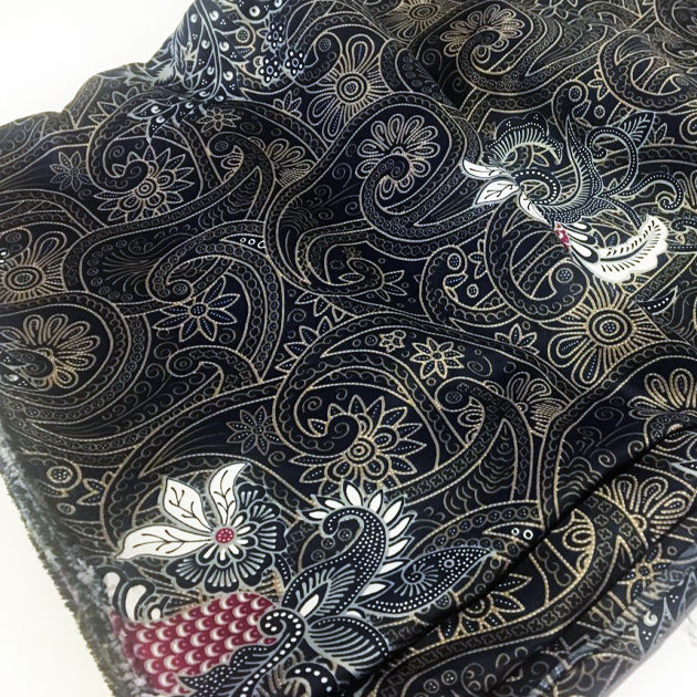 Batik Javanais Imprimé en soie+polyester.