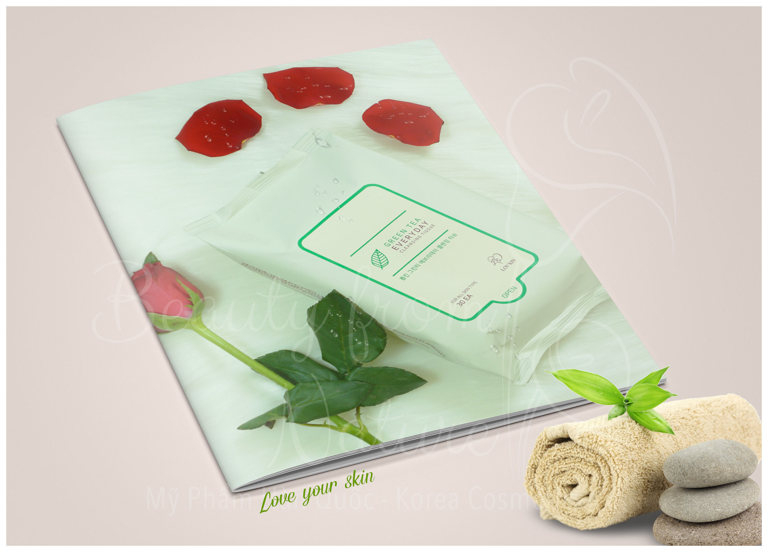 Green Tea Everyday Cleansing Tissue - Khăn Ướt Tẩy Trang Trà Xanh