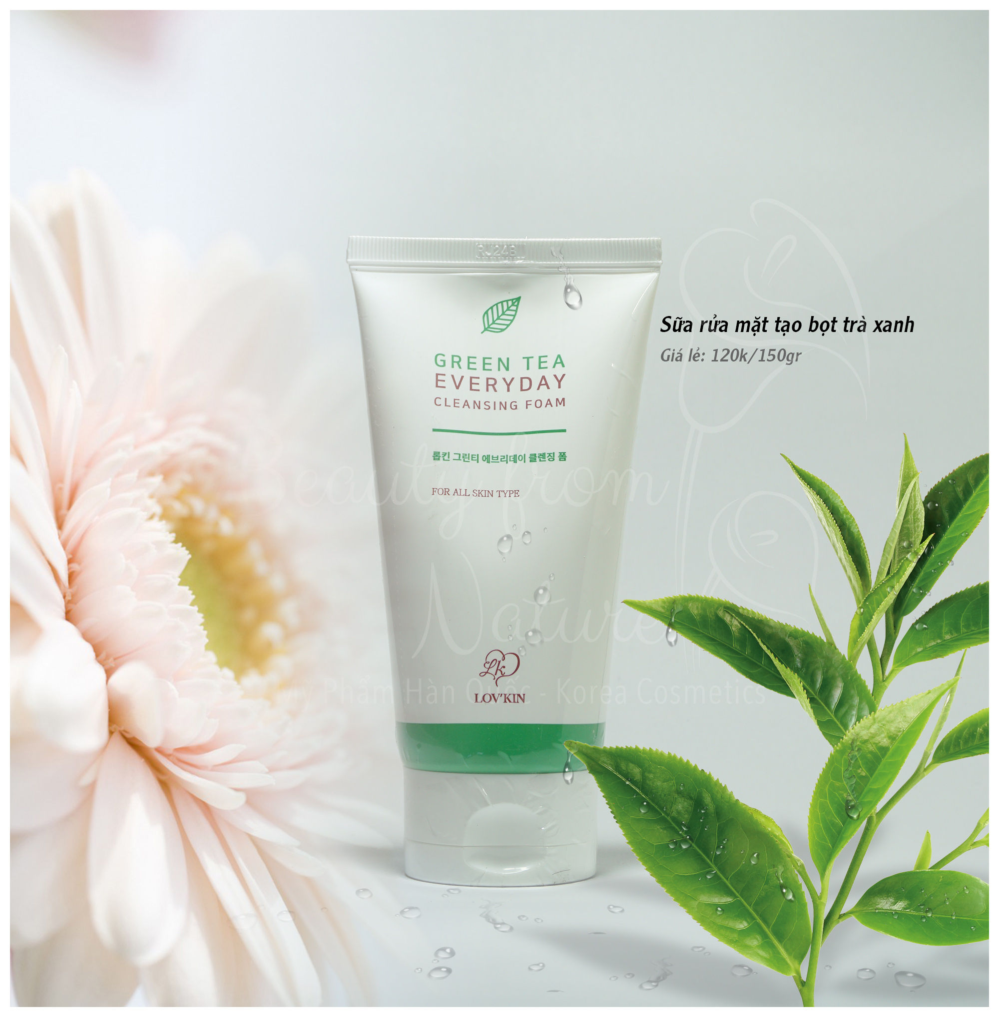 Green Tea Everyday Cleansing Foam - Sữa Rửa Mặt Tạo Bọt Trà Xanh