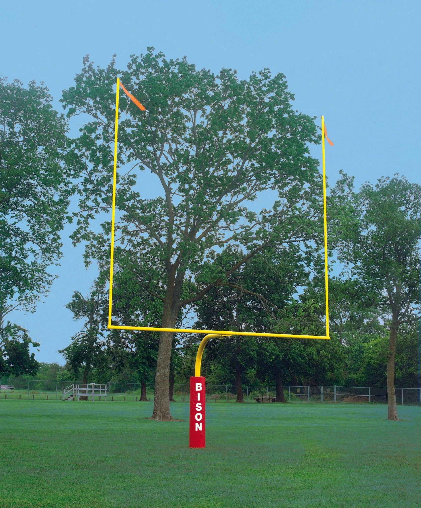 BISON 5-9/16" Gooseneck Football Goal Posts - 6' Offsets