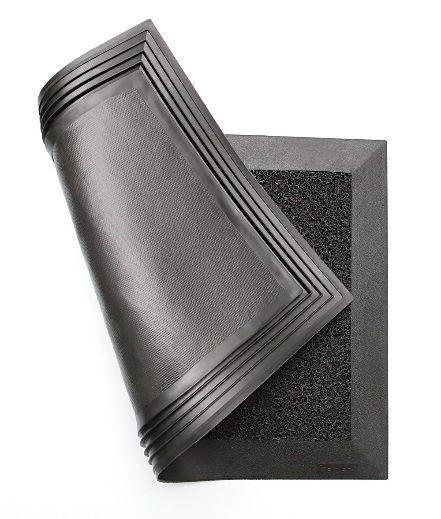 TAPETE SANITIZANTE PRETO 38X58 C/ 2 (SANITIZANTE + AGULHADO) - KAPAZI