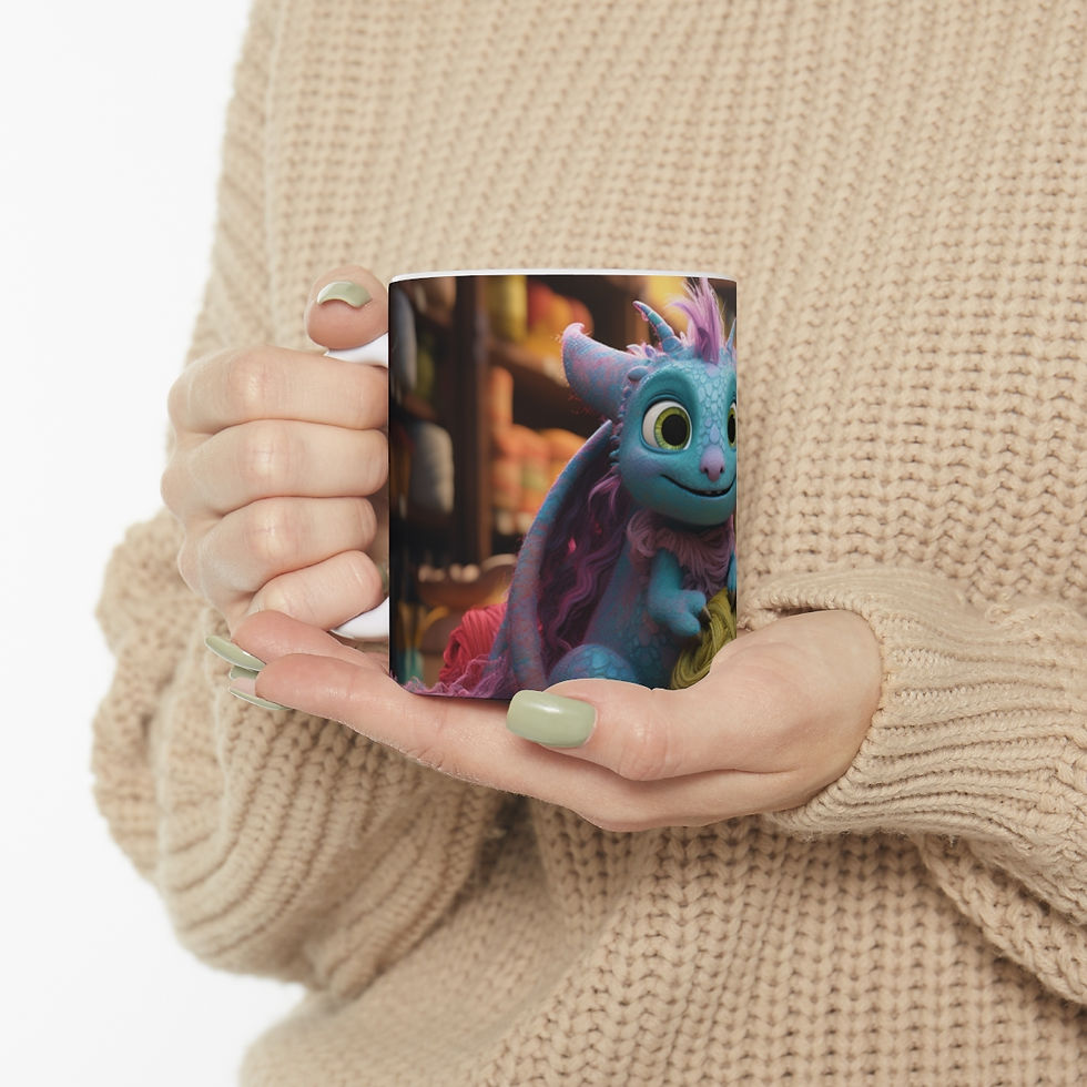 Thumbnail: Little Dragon with Balls of Yarn