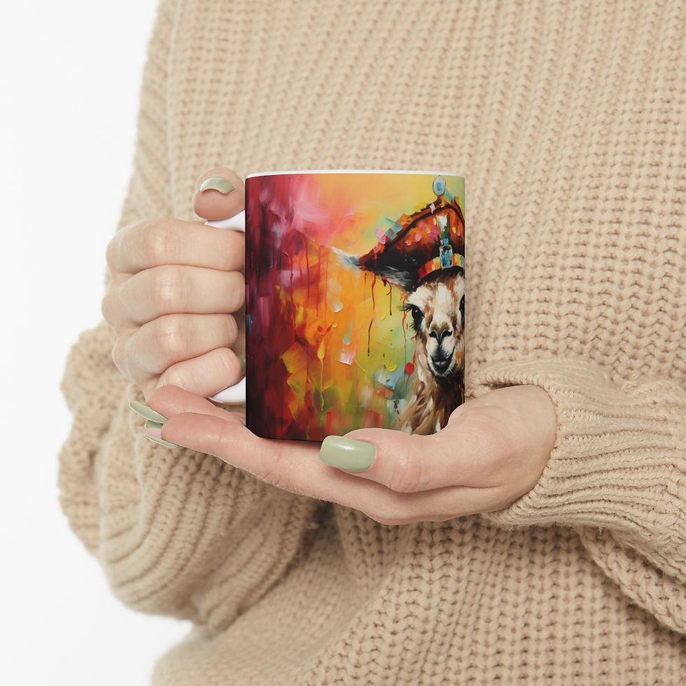 Thumbnail: A colorful alpaca pirate portrait