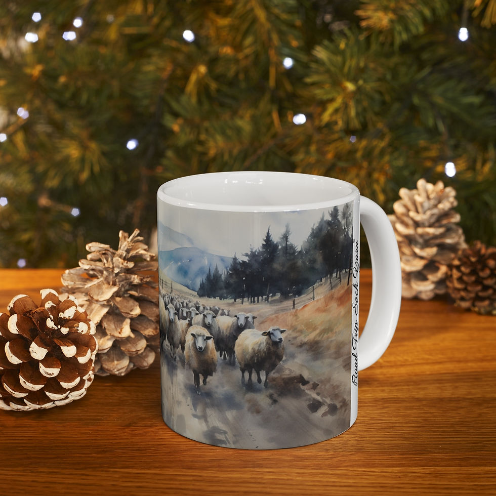 Thumbnail: RTSY Watercolor Sheep White Mug