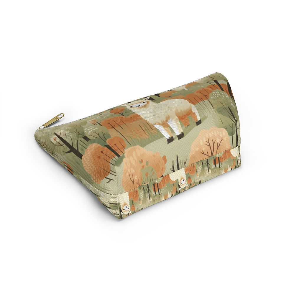 Thumbnail: Copy of  Alpaca Crowd -Pouch w T-bottom