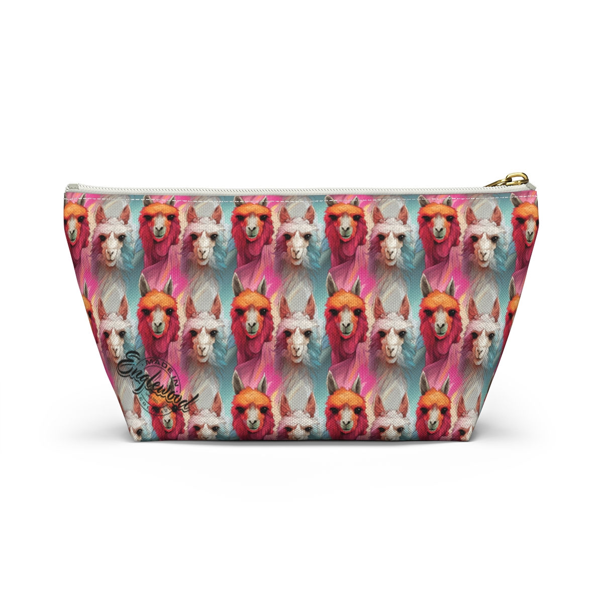 Colorful Alpaca -Pouch w T-bottom