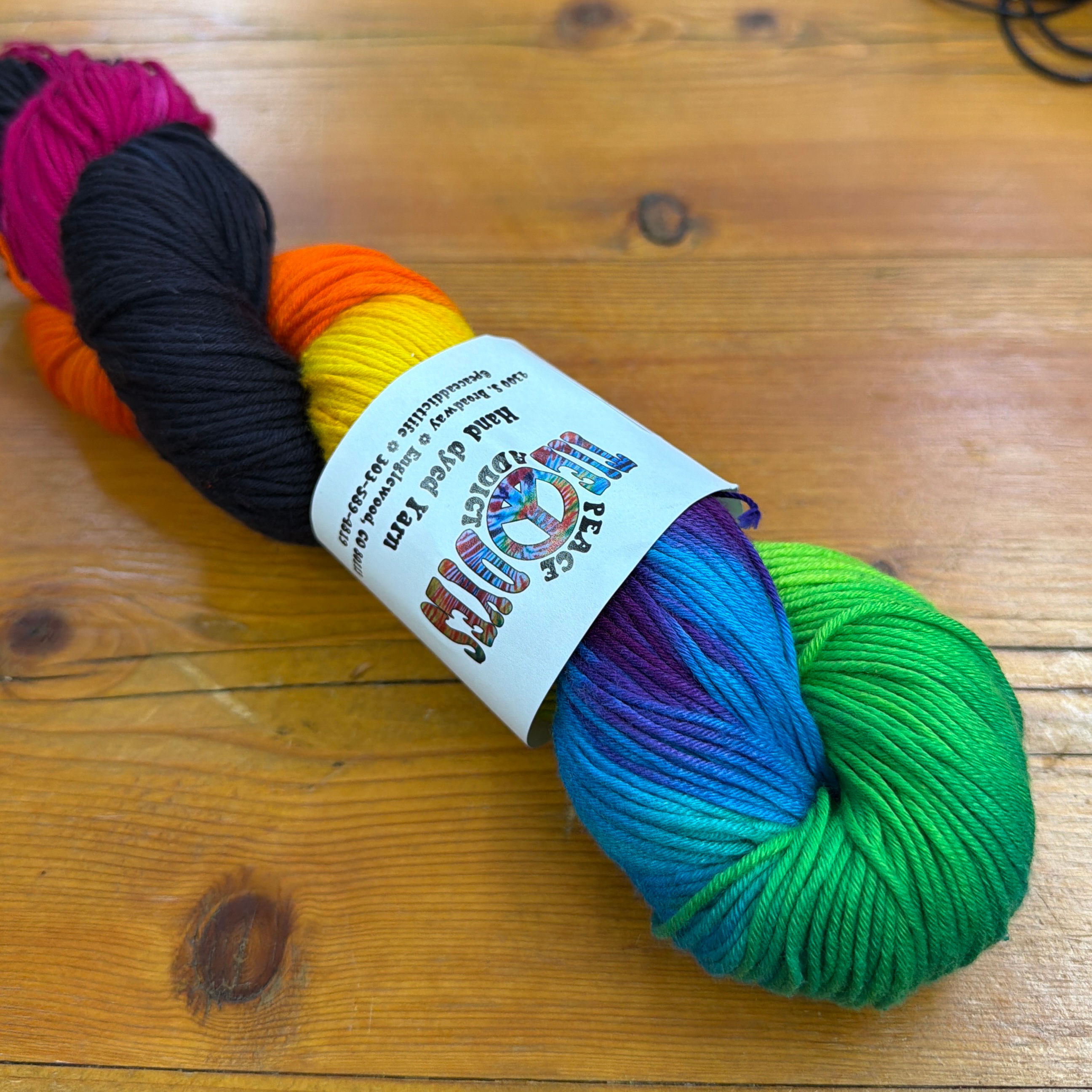 “Dark Side of the Rainbow” 50% cotton/50% Bamboo from Peace Addict