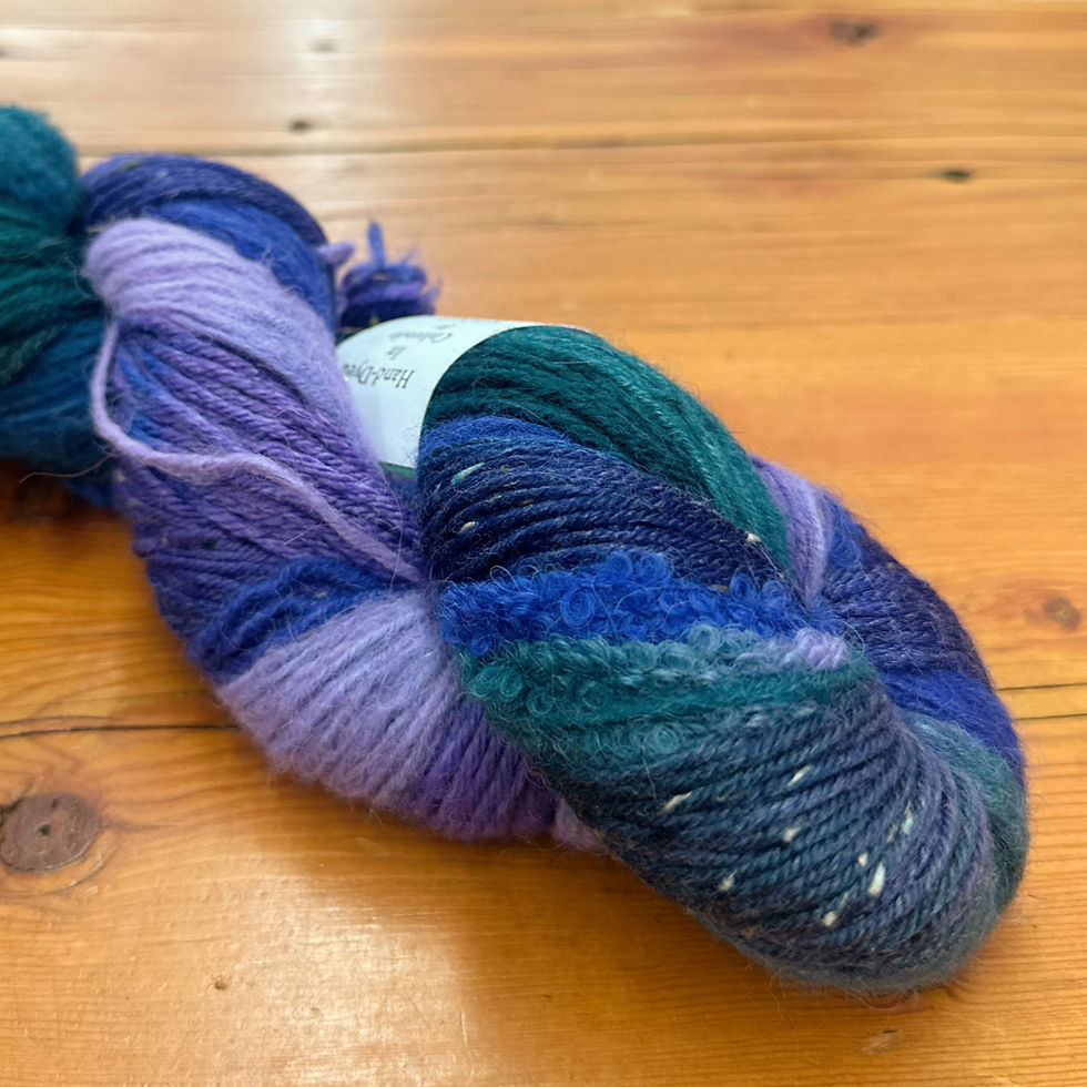 Cat Mountain “Water Lilies" worsted weight, 5 textured natural fiber yarns