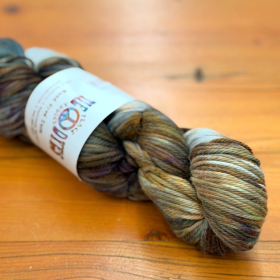 “Into the Great Wide Open” 100% worsted weight cotton from Peace Addict