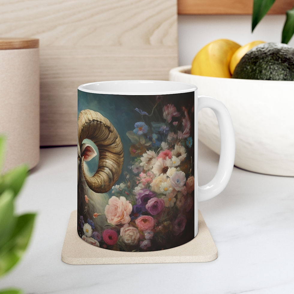 Thumbnail: Victorian Style Sheep with Flowers 6 