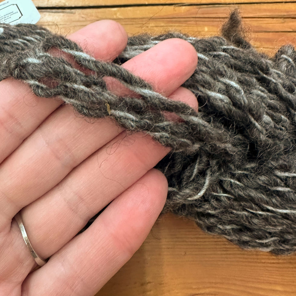 Thumbnail: CO CVM Cross and BFL Bulky textured yarn