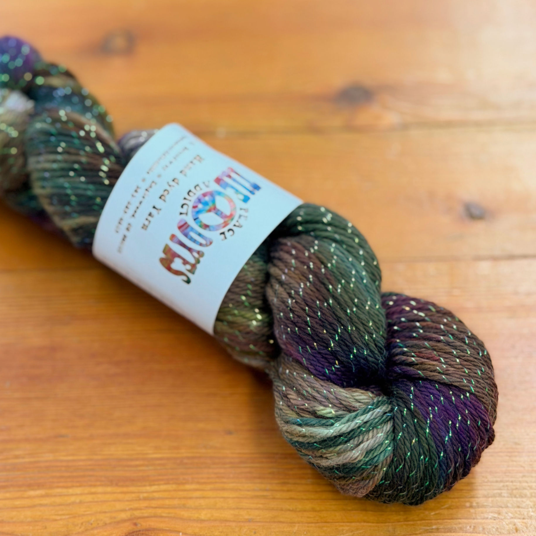 “Eleanor Rigby ” 97% cotton/3% Metallic Polyester from Peace Addict