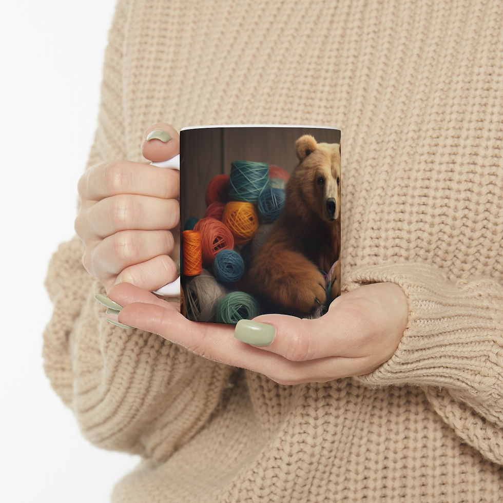 Thumbnail: Bear Sitting in Balls of Yarns 4
