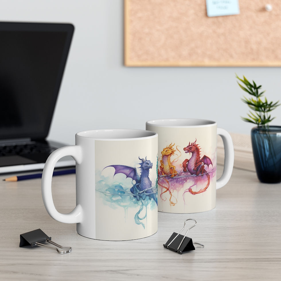 Thumbnail: Watercolor collection of dragons