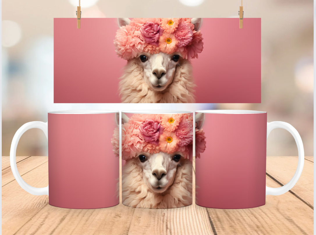 Flowery wreath alpaca
