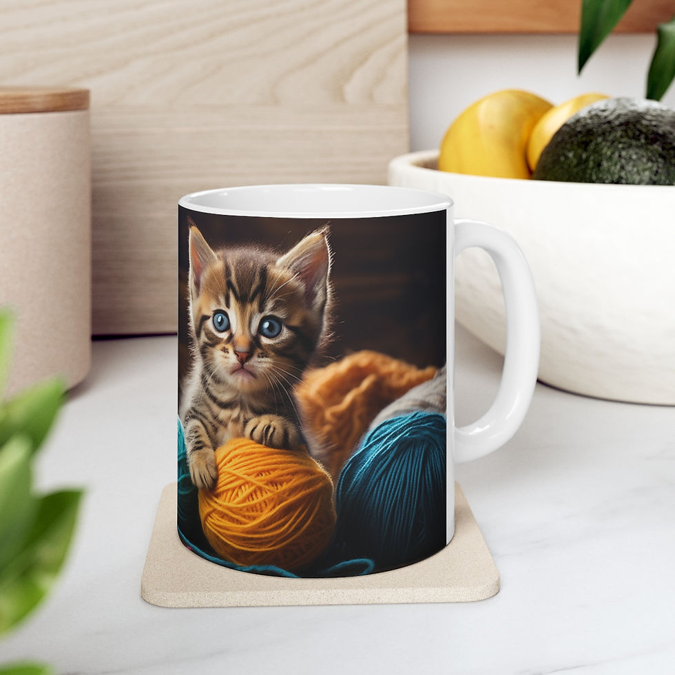 Thumbnail: Kittens with balls of yarn 3