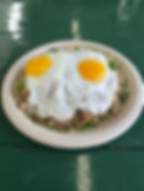 FRIED RICE WITH 2 EGGS PLATE