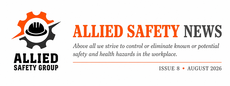 Stay Stable. Stay Alert. August Allied Safety News