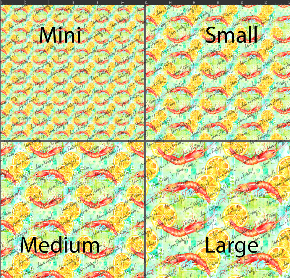 Shrimp & Lemon Watercolor SHBL