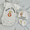 Thumbnail: Galatasaray Cimbom Geschenk Set Babybody, Babyhandschuhe, Babymütze