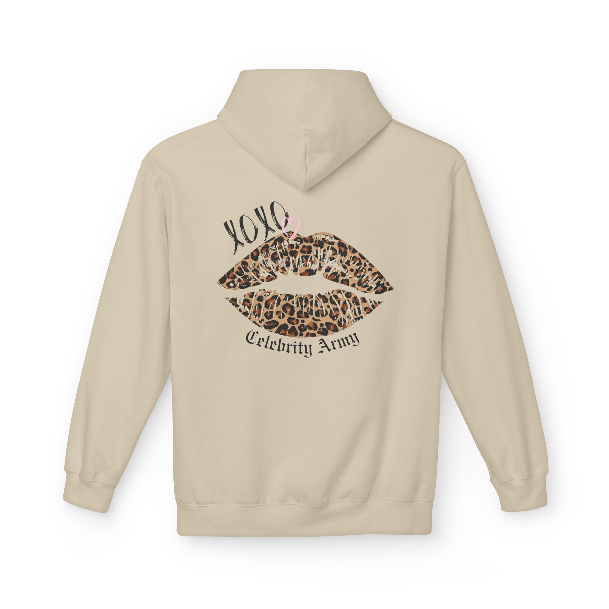 Leopard Lips Fleece Hoodie 