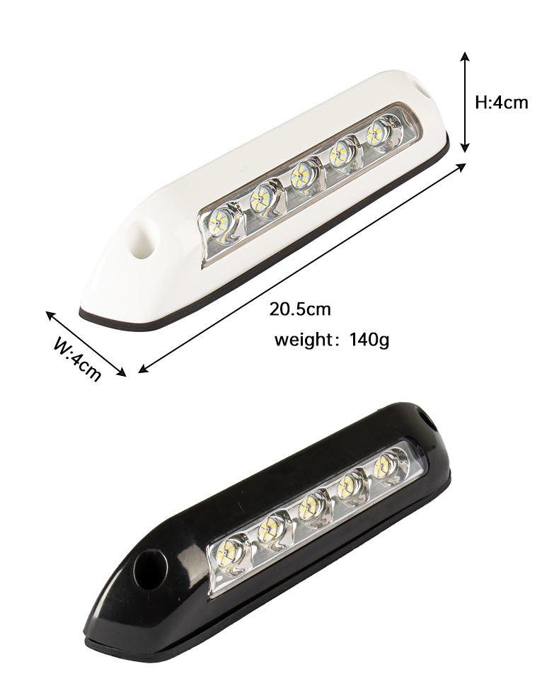 Thumbnail: 12V LED RV Awning/Porch Light – Waterproof, 8W, 6000K White or Warm White
