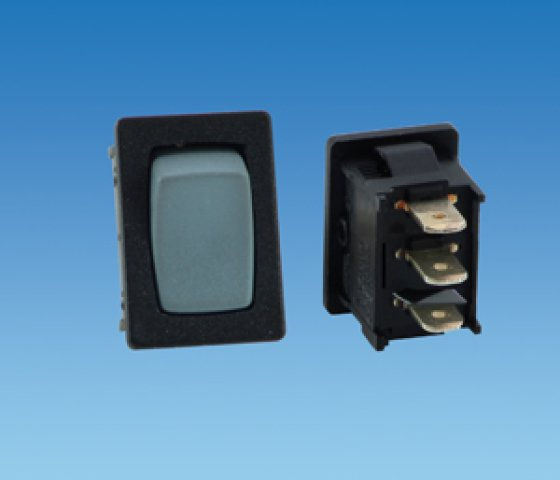Small Grey Centre Off Rocker Switch | Caravan Connection 1