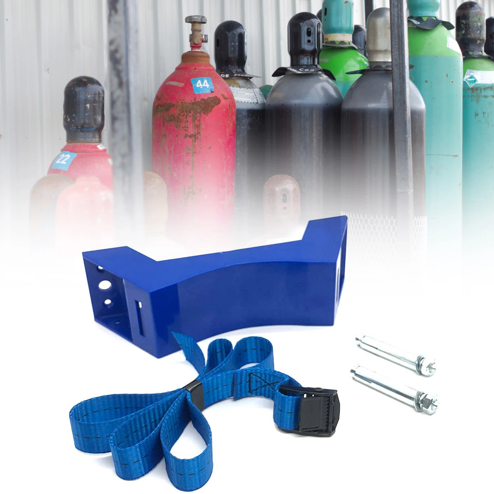 Gas Bottle Holder Blue Caravan Connection 1