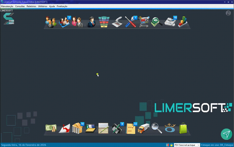 Imprimir o recibo de testes nas configurações