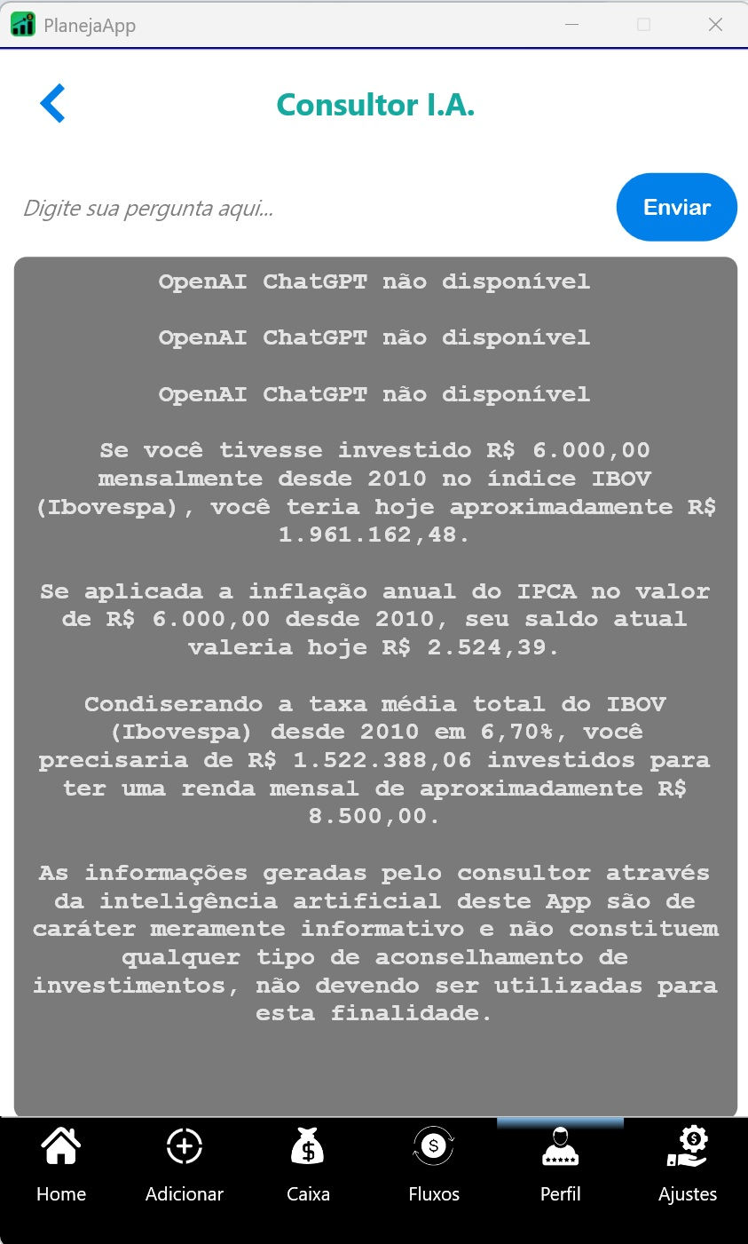 RichPoorApp, OpenAI, app para finanças pessoais e empresarial