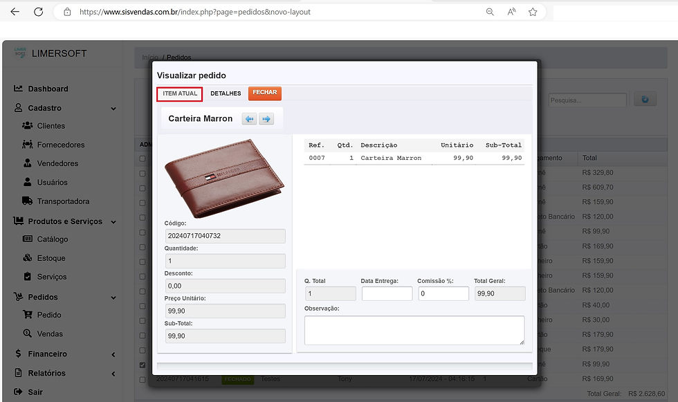 Miniatura: SisVendas Online Semestral (sem renovação automática)