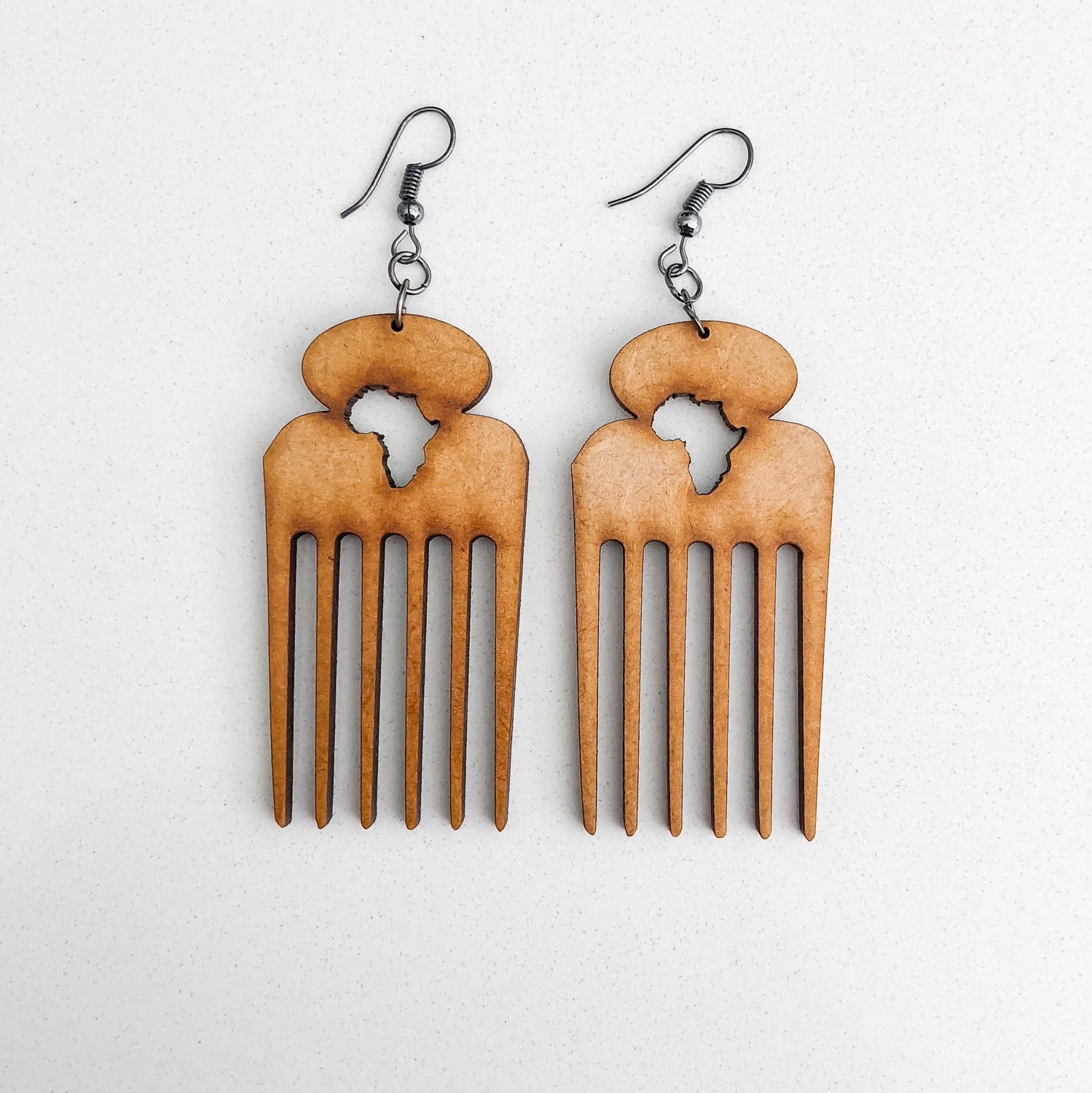 Jems Of A Natural Afro-comb Earrings 