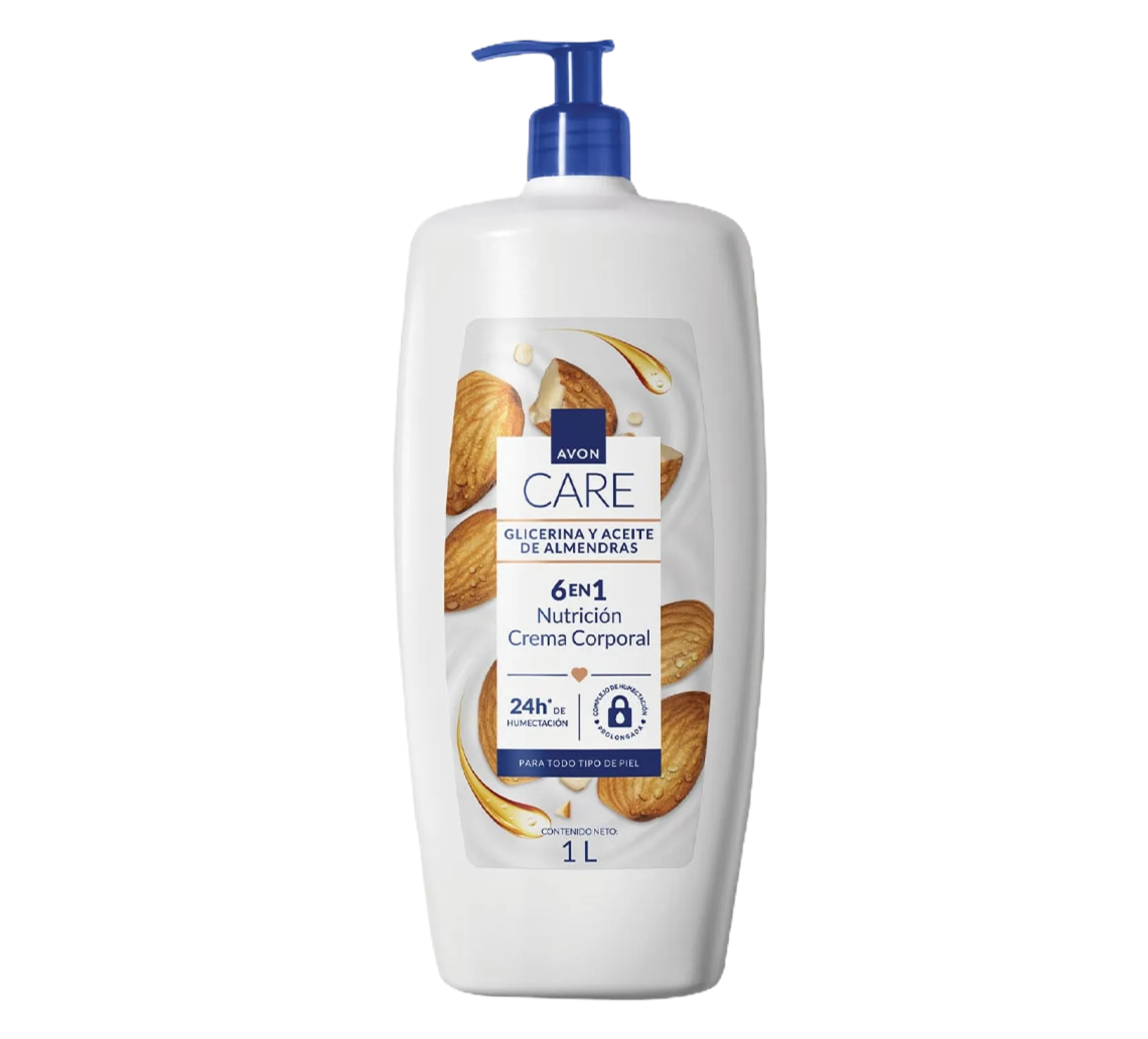 Crema Care Avon Glicerina y Aceite de Almendras (1Lt)