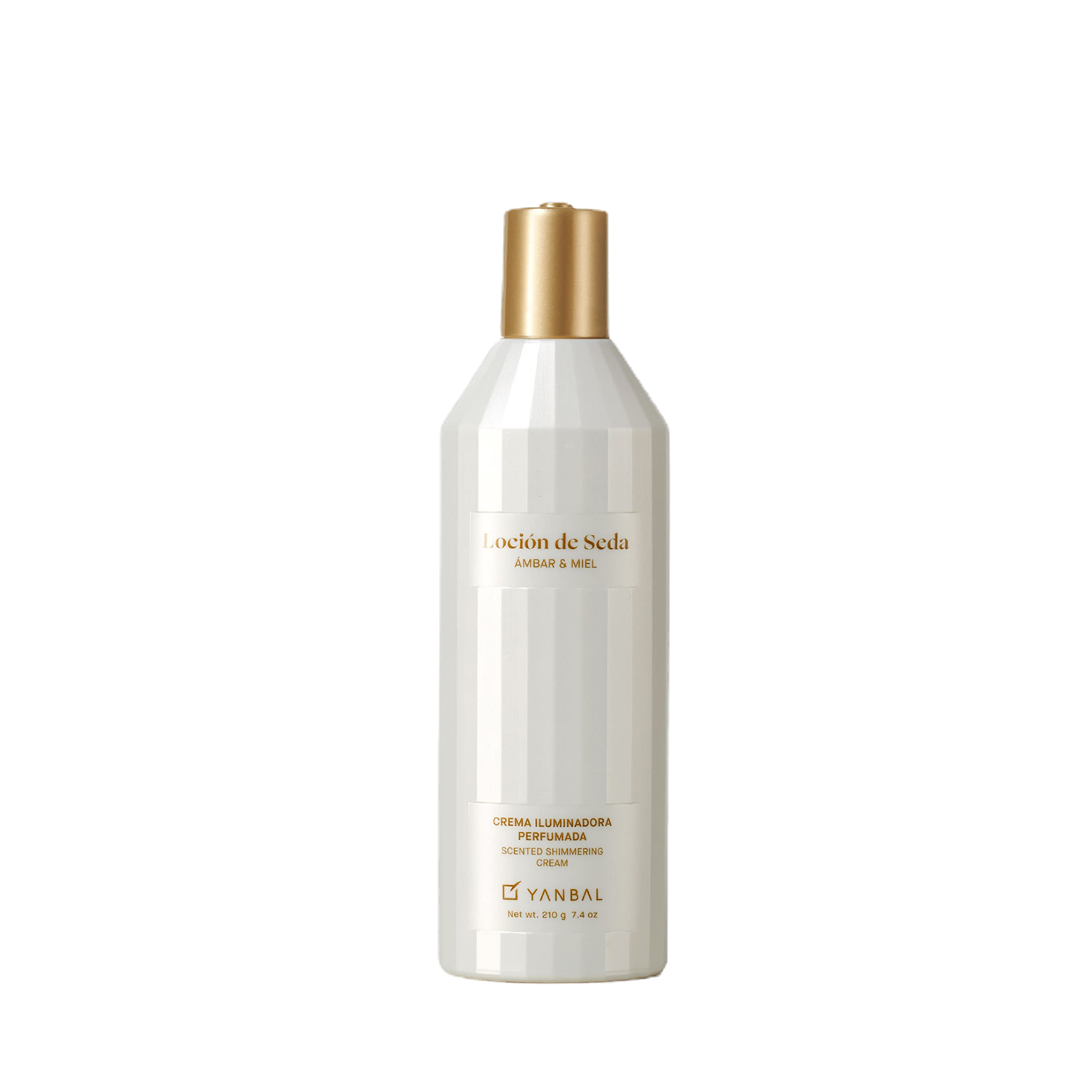 Loción de Seda Ámbar y Miel Crema Iluminadora Perfumada (210g)