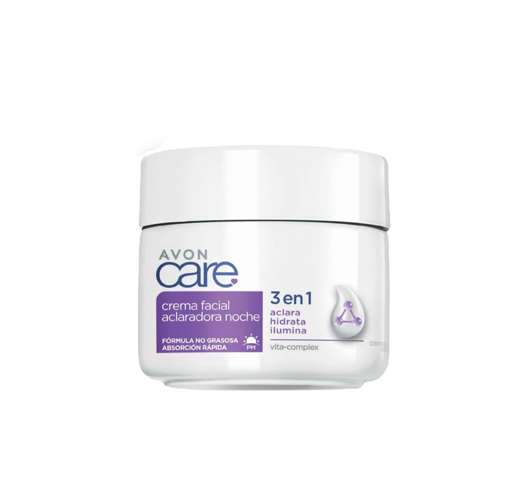 Crema Facial Avon Care Aclaradora Noche 3 en 1 (400g)