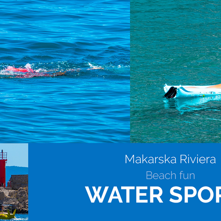 Water sports on the Makarska beach
