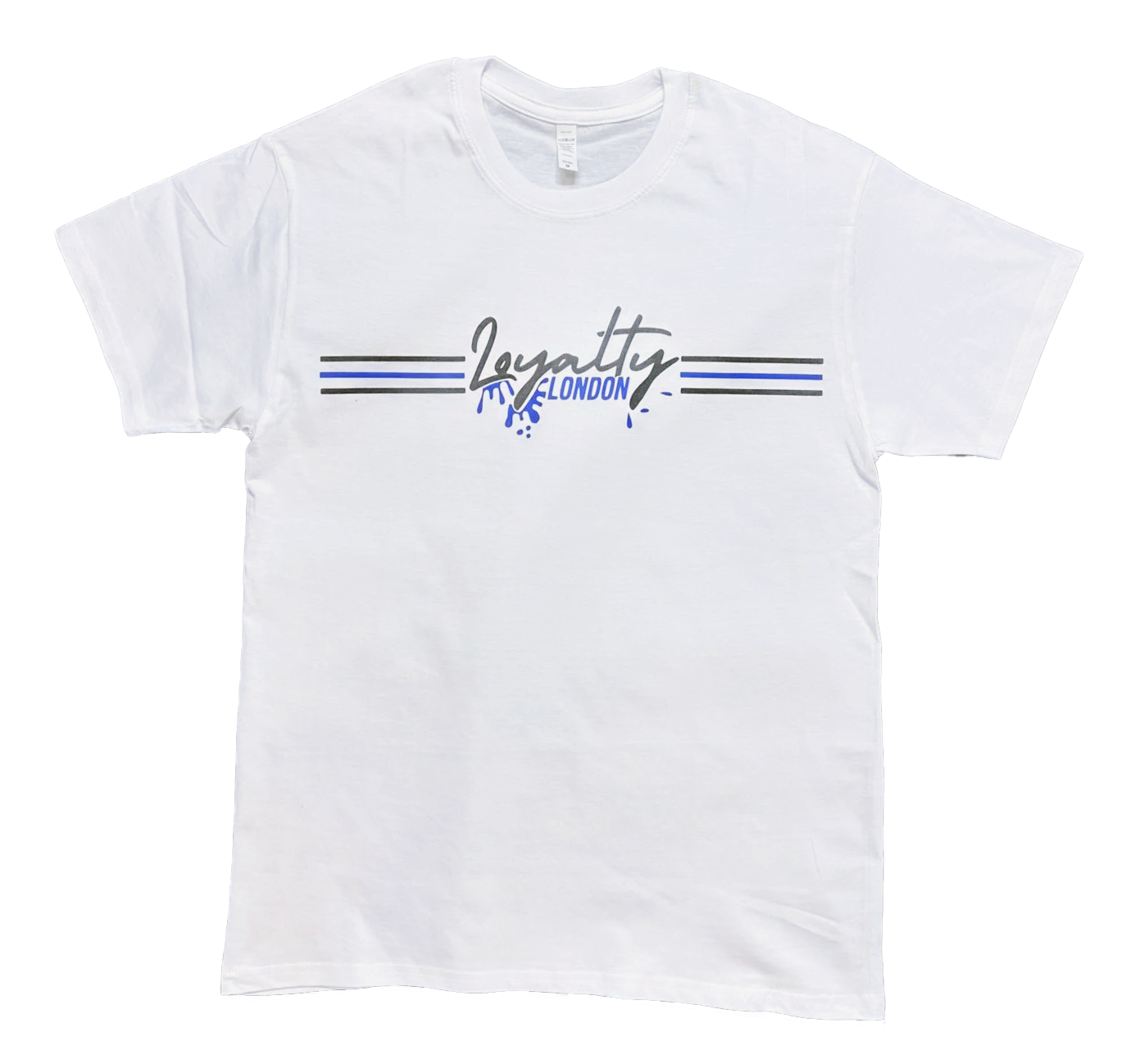 Splash N’ Stripes Centre Logo T Shirt - White