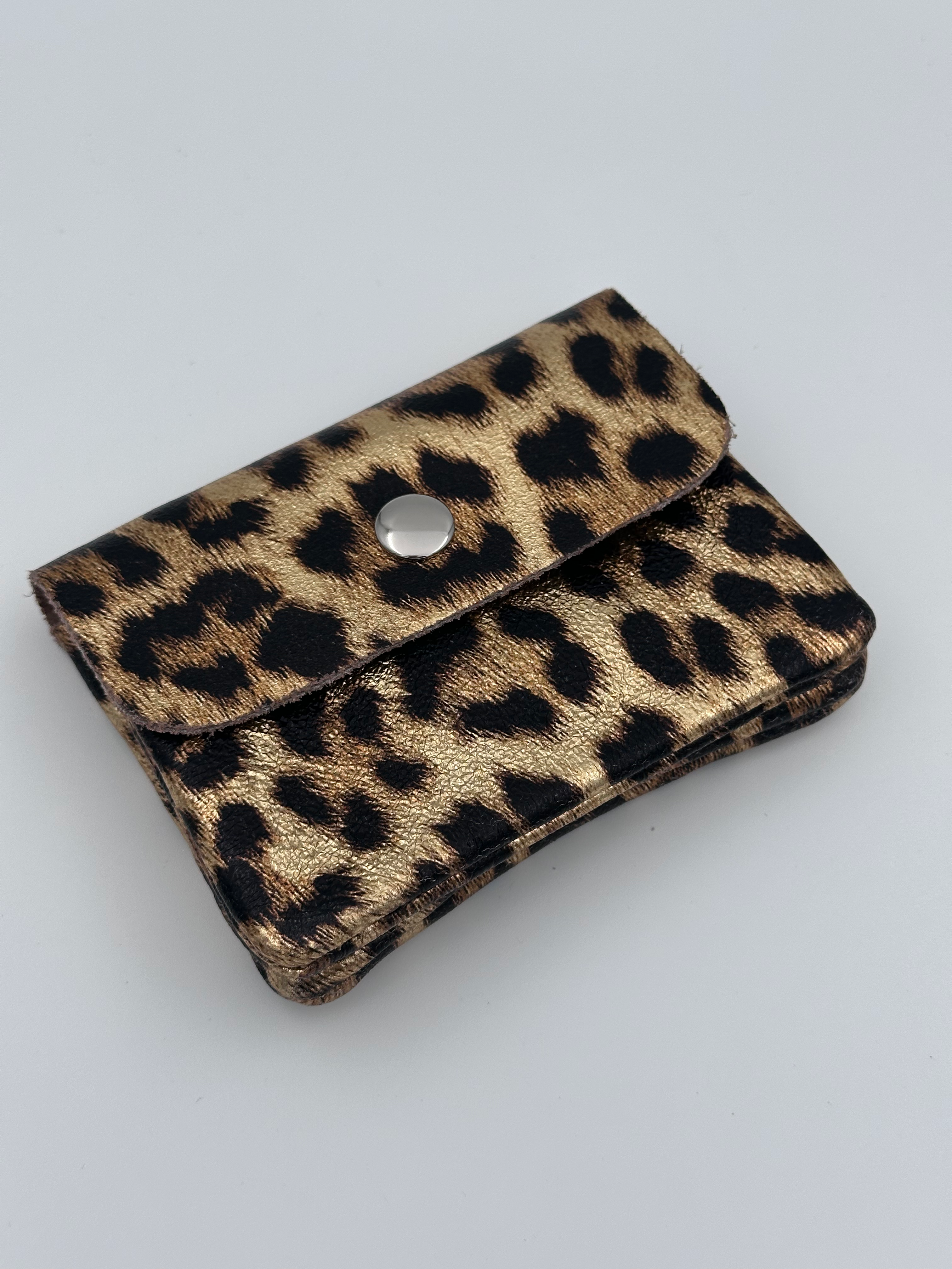 Portemonee leer panter 35