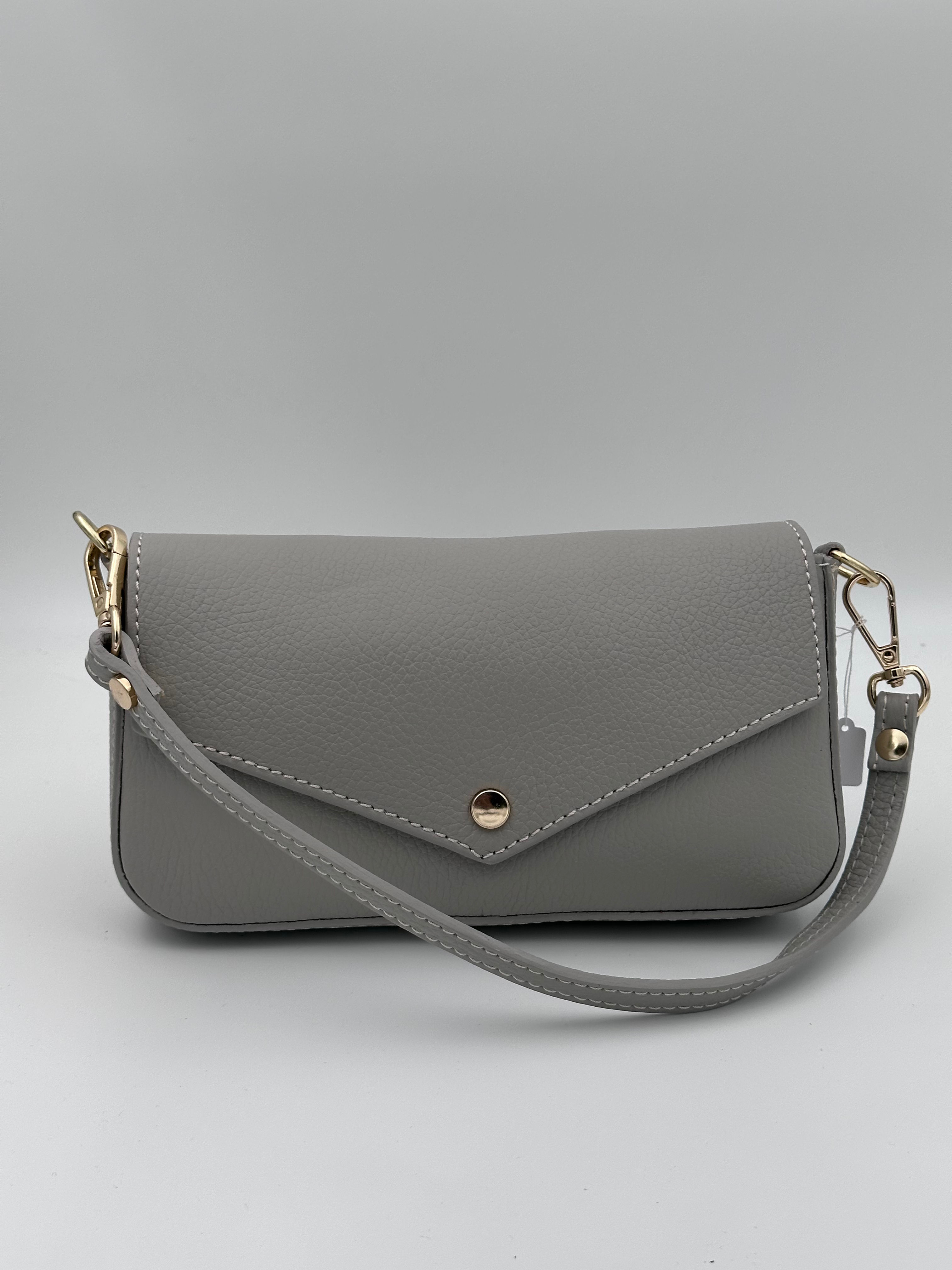 Tas Brandy leer - Grijs