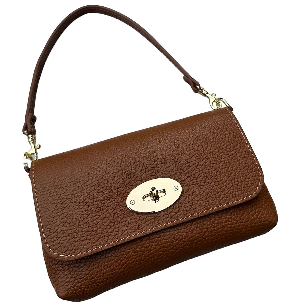 Tas Nicky small leer - camel