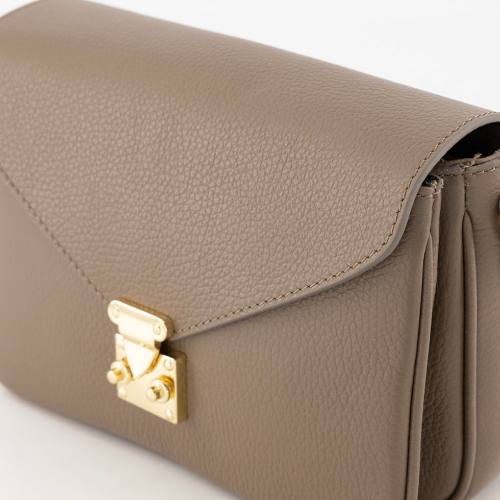 Thumbnail: Tas Esther leer - Taupe