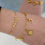 Thumbnail: Bedelarmband shine bright Goud