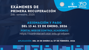 Pago de primera recuperación-2do. semestre 2025